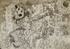 Первая зарисовка к картине «Звездочёт». Бумага, графитный карандаш. 21,5х31см, 1997г.с.