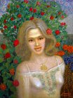 \"Rose fairy\", 70.3x52.4 cm, canvas, oil, 2021 (picture completely, whole).