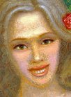 Фрагмент картины \"Портрет поэтессы Энзе Фойгт\", 70,3х52,4 см, холст, масло, 2021 г.с.