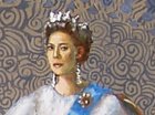 Inna Churikova as Queen of Great Britain Elizabeth II. Fragment of the painting \"Inna Churikova. Ascent\".
