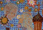 Образ влюблённых. Дневные звёзды. Купол Успенского собора. Фрагмент картины «Шене Рязанского кремля».