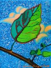 \"Leaf\", 24x18 cm, oil on canvas, 2020. 