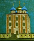 Assumption Cathedral of the Ryazan Kremlin, 60x50 cm, oil on canvas. 2014 creation.