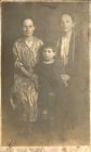 From left to right: great-great-grandmother of mother\'s line: Ekaterina F. Kormilitcina and her daughter and granddaughter (Alexey\'s great-grandmother and grandmother) Praskoviya Grigorievna and Zinaida Fedotovna. Hutora village. 1928.