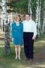 С Юлей Алёшиной. 1997г. Поляны.