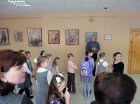 Открытие выставки рязанских художников. Школа №72.