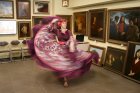 dance performance by Alla Ilyina. Art gallery of Andrei Mironov. Meeting the audience with the artist Alexei Akindinov \" Patterns in the horizon.\" April 14, 2018 Creative club \"for the soul\", Ryazan.