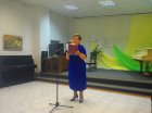The exhibition is opened by the director of the Cultural and exhibition Center - Elena Kinyaeva. Opening of a personal exhibition of Alexey Akindinov \"Patterns\". 