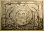 Cardboard to a picture «The First. Yury Gagarin\'s portrait». Paper, graphitic pencil. 2000.