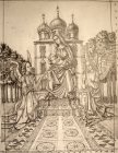 The sketch to a picture «Madonna Of Ryazan». Paper, graphitic pencil. 2002.