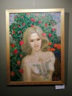 Painting by Alexey Akindinov \"Rose Fairy\". Exhibition \"Inspiration by Ornament-2024\". Lyubertsy Art Gallery of the Museum and Exhibition Complex, 02/03/2024.