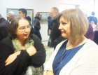 Artists: at the left – Margarita Budylyova, on the right – Marina Ibragimova. Opening of the anniversary Regional art exhibition \"Fall — 2015\" devoted to the 75 anniversary of the Ryazan organization of the Union of artists of Russia. 