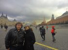 Alexey Akindinov and Ruslana Andriyanova. Moscow, Red square, October 19, 2015.