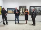 At the left – to the right: The chairman of the Ryazan office of the Union of artists of Russia, the Honored artist of Russia – Alexey Anisimov, the Honored artist of Russia – Vasily Nikolaev, on the right – the director of the Ryazan art school – Va