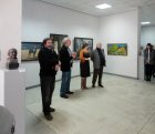 Opening of the Spring 2015 exhibition devoted to the 70 anniversary of the Victory over fascism. Showroom of the Union of artists of Russia, Ryazan. April 23. Russia.