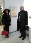 Collectors: Irina and Eduard V. Maybaum. Near the picture \"Portrait of Artemij\".