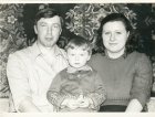 Father, mother, Alexey. 1980. Gladkie Viselki village near Ryazan.