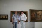 Artists Andrey Mironov (at the left) and Alexey Akindinov. 