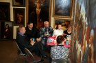 Traditional tea party. Art gallery of Andrei Mironov. Meeting the audience with the artist Alexei Akindinov \" Patterns in the horizon.\" April 14, 2018 Creative club \"for the soul\", Ryazan.